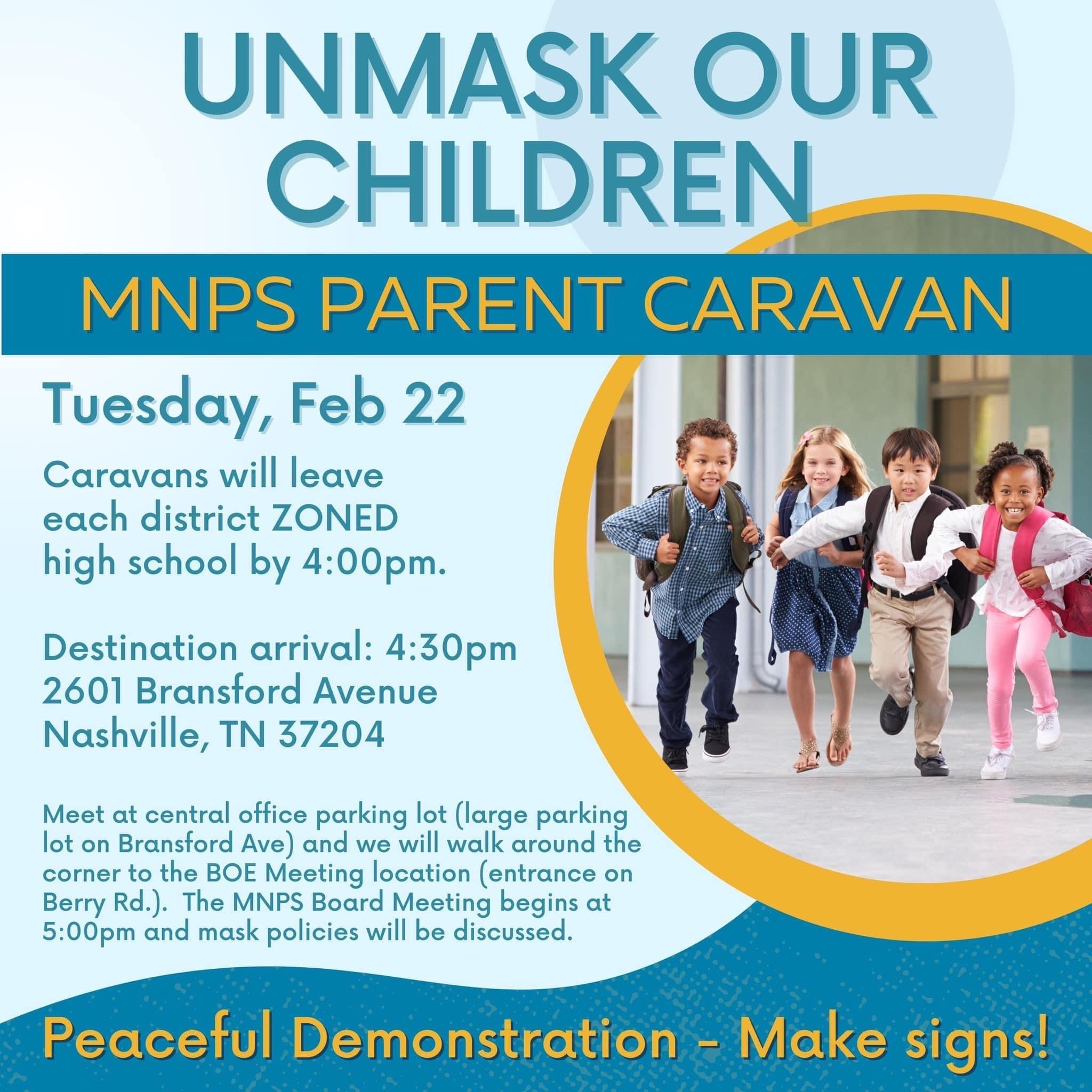 Unmask Our Children flyer