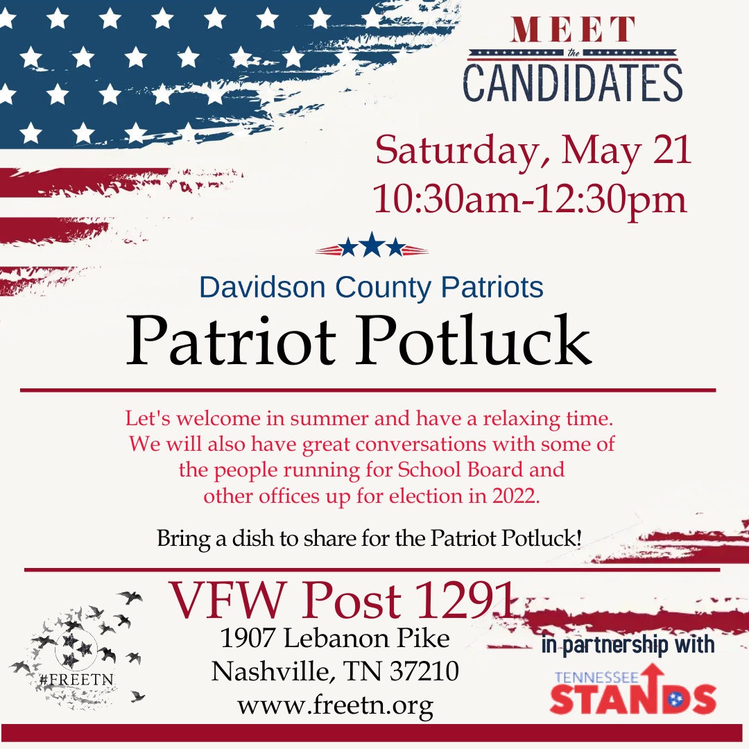 Patriot Potluck flyer